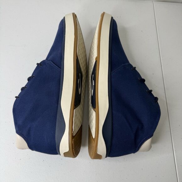 NEW OluKai Papaku Mens 12 Navy Blue Canvas Chukka Sneakers Boots 10539-5454 NWOB main image 7